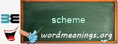 WordMeaning blackboard for scheme